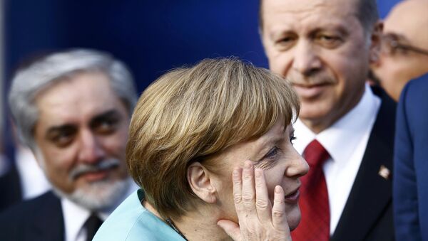 Recep Tayyip Erdogan và Angela Merkel - Sputnik Việt Nam
