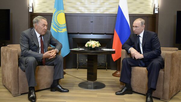 Ông Nazarbayev và ông Putin - Sputnik Việt Nam