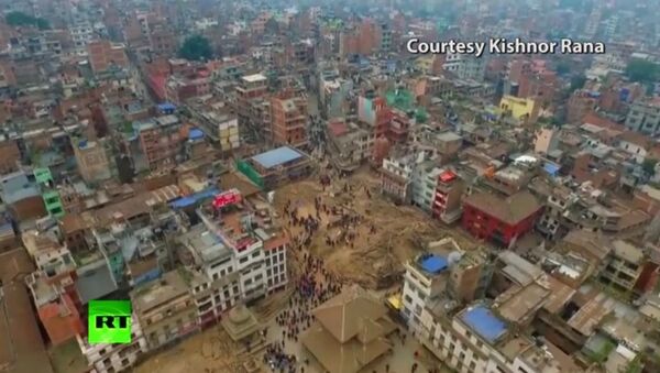 Hậu quả tàn phá của trận động đất ở Nepal - Sputnik Việt Nam
