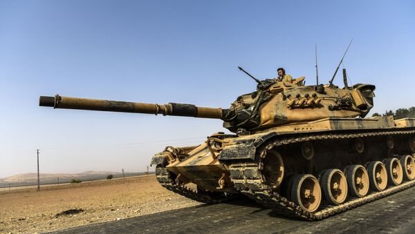 Xe tăng của Thổ Nhĩ Kỳ ở Syria - Sputnik Việt Nam