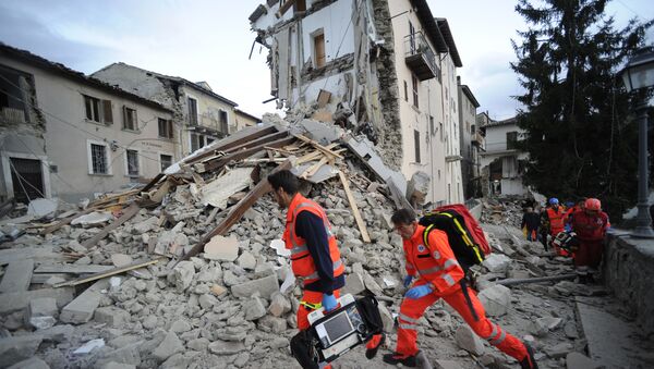 Trận động đất mạnh xảy ra vào đêm thứ Tư ở miền Trung nước Ý. - Sputnik Việt Nam