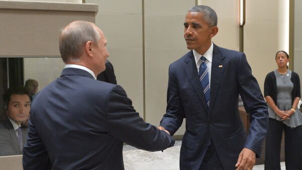 Các ông Putin và Obama tại Hàng Châu - Sputnik Việt Nam