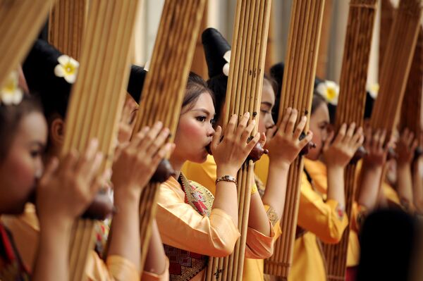 Các nhạc công biểu diễn tại hội nghị thượng đỉnh ASEAN ở Lào - Sputnik Việt Nam