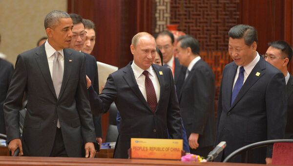 Ông Putin, ông Obama và ông Tập Cận Bình - Sputnik Việt Nam