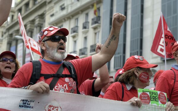 Biểu tình chống cải cách thị trường lao động ở Tây Ban Nha - Sputnik Việt Nam