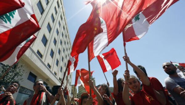 Ngày Quốc tế lao động ở trung tâm thủ đô Lebanon - Sputnik Việt Nam