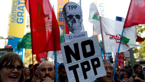 Hoạt động chống TPP tại Chile - Sputnik Việt Nam
