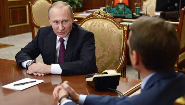 Tổng thống Nga Vladimir Putin đề nghị Chủ tịch Duma Quốc gia Nga sắp hết nhiệm kỳ Sergei Naryshkin trở thành người đứng đầu Cục tình báo (SVR ). - Sputnik Việt Nam