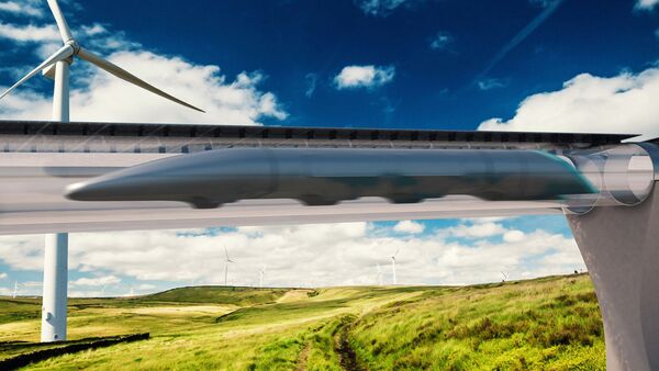 Модель сверхскоростного поезда Hyperloop - Sputnik Việt Nam