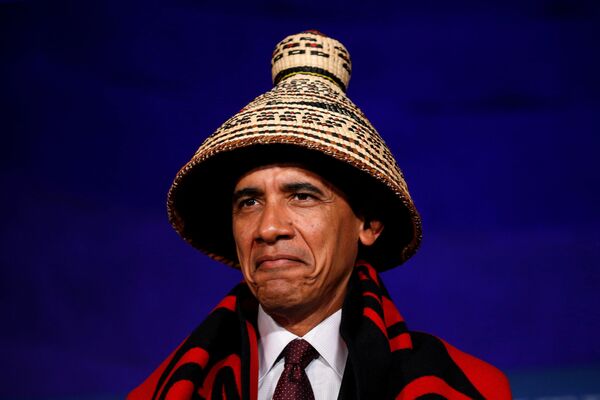 Tổng thống Hoa Kỳ Barack Obama tại Hội nghị các bộ lạc dân tộc trong  Nhà Trắng - Sputnik Việt Nam