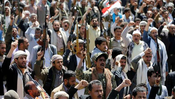 Người dân thủ đô Yemen biểu tình trước văn phòng của Liên Hợp Quốc - Sputnik Việt Nam