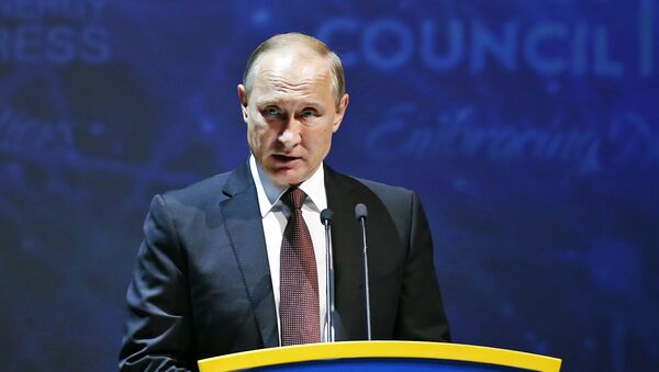 Vladimir Putin phát biểu tại Hội nghị Năng lượng Thế giới ở Istanbul - Sputnik Việt Nam