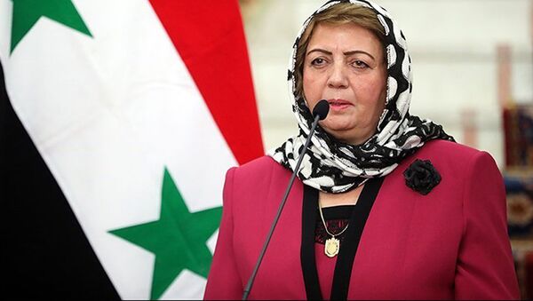 Chủ tịch Quốc hội Syria Khadija Abbas - Sputnik Việt Nam