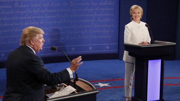 Cuộc tranh luận thứ ba giữa Donald Trump và Hillary Clinton - Sputnik Việt Nam