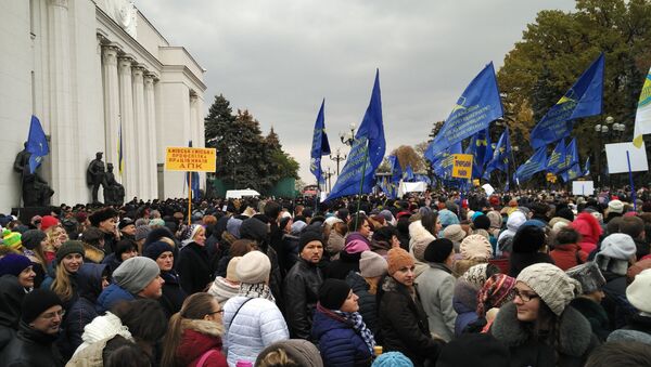 Cuộc biểu tình, Kiev - Sputnik Việt Nam
