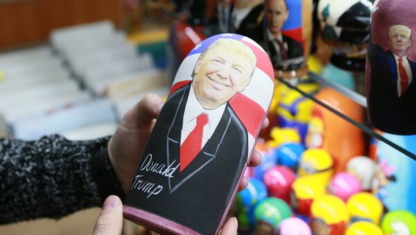 Búp bê matrioska với hình Donald Trump xuất hiện ở Moskva - Sputnik Việt Nam