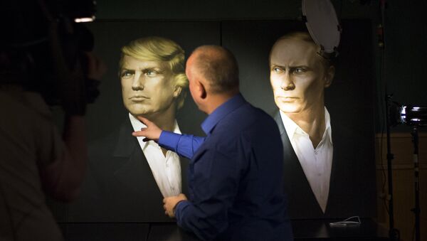 Các chân dung Tổng thống Mỹ mới được bầu và Tổng thống Nga đương nhiệm - Sputnik Việt Nam