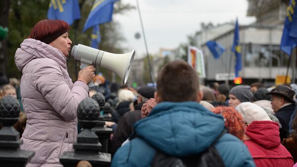 Hàng ngàn người Ukraina tham gia biểu tình phản đối - Sputnik Việt Nam