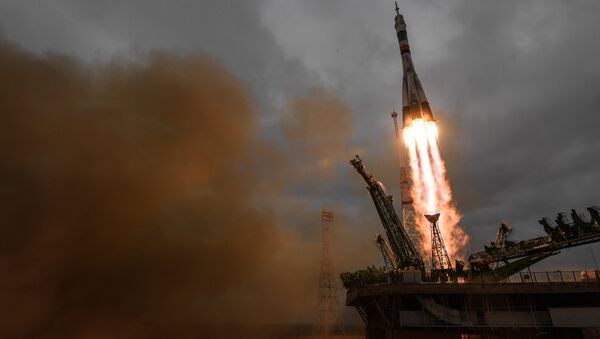 Soyuz MS-02 lên Trạm ISS với phi hành đoàn mới - Sputnik Việt Nam