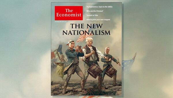 The Economist đưa lên trang bìa tranh biếm họa có Putin, Trump và Le Pen - Sputnik Việt Nam