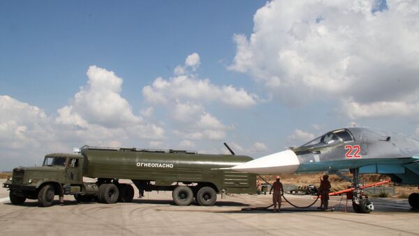 Máy bay Nga tại sân bay Hmeymim ở Syria - Sputnik Việt Nam