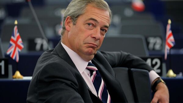 Người sáng lập Đảng Độc lập Anh (UKIP) Nigel Farage - Sputnik Việt Nam