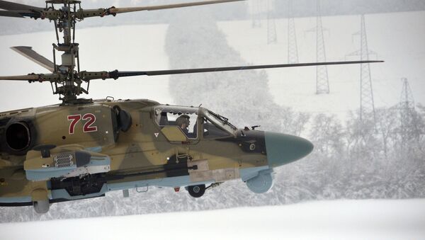 Máy bay trực thăng yểm trợ hỏa lực Ka-52 Alligator - Sputnik Việt Nam