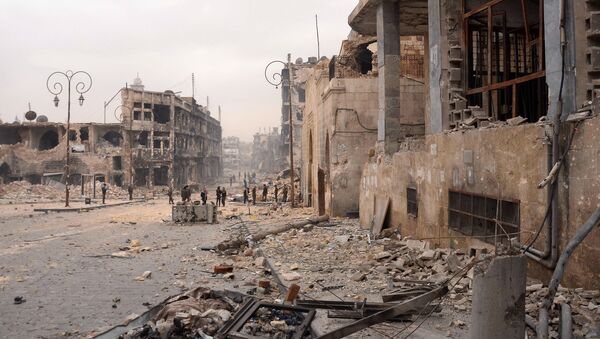 Разрушенный старый город в Алеппо, 2013 год - Sputnik Việt Nam
