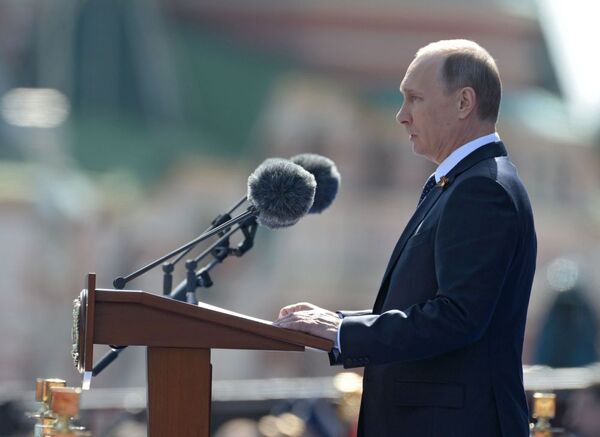 Vladimir Putin chúc mừng các thành viên của Cuộc duyệt binh Ngày Chiến thắng - Sputnik Việt Nam