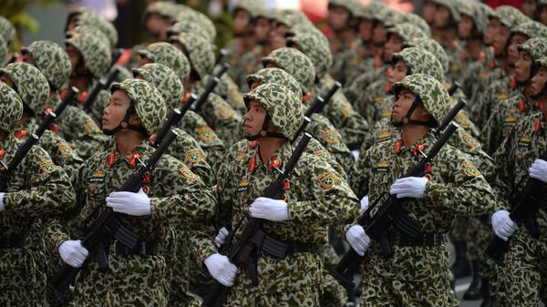 Lực lượng đặc nhiệm Việt Nam trong cuộc diễu hành quân sự tại TP Hồ Chí Minh - Sputnik Việt Nam