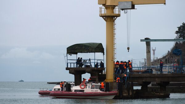 Công việc tìm kiếm và cứu hộ vụ tai nạn máy bay Tu-154 của Bộ Quốc phòng ngoài khơi vùng Biển Đen - Sputnik Việt Nam