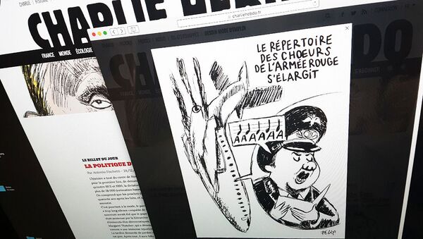Biếm họa của Charlie Hebdo về vụ tai nạn máy bay Tu-154 - Sputnik Việt Nam