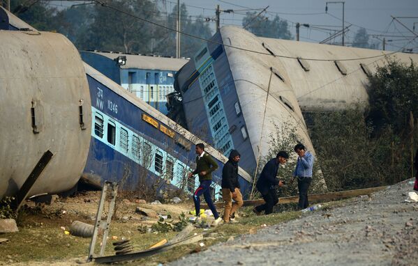 28 tháng 12. Tai nạn đường sắt ở bang Uttar Pradesh của Ấn Độ. - Sputnik Việt Nam