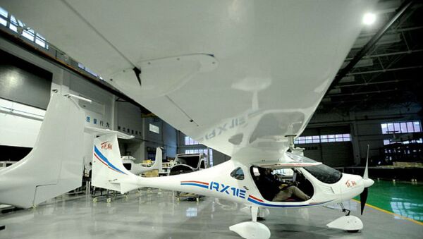 The RX1E, a battery-operated plane designed by Shenyang Aerospace University and Liaoning General Aviation Academy of China. - Sputnik Việt Nam