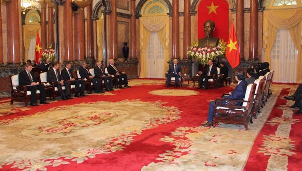 Thủ tướng Cộng hòa Bashkortostan Rustem Mardanov đã hội kiến với Chủ tịch nước Trần Đại Quang - Sputnik Việt Nam