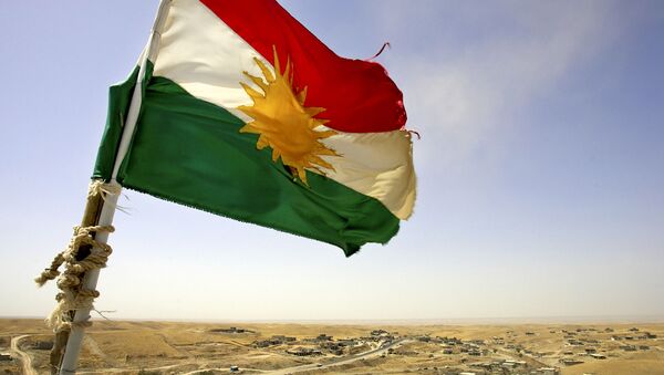 lá cờ Kurdistan, Iraq - Sputnik Việt Nam