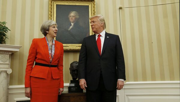 Thủ tướng Anh Theresa May và Tổng thống Mỹ Donald Trump - Sputnik Việt Nam