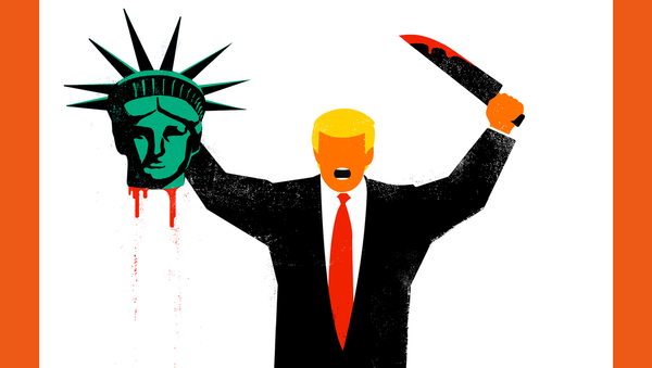 tờ bìa tai tiếng với Trump là bảo vệ nền dân chủ, Tạp chí Spiegel - Sputnik Việt Nam