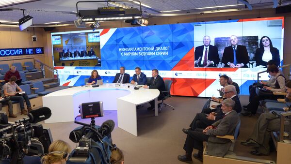 cầu video Moskva-Astana, do hãng truyền thông quốc tế Rossiya Segodnya tổ chức - Sputnik Việt Nam