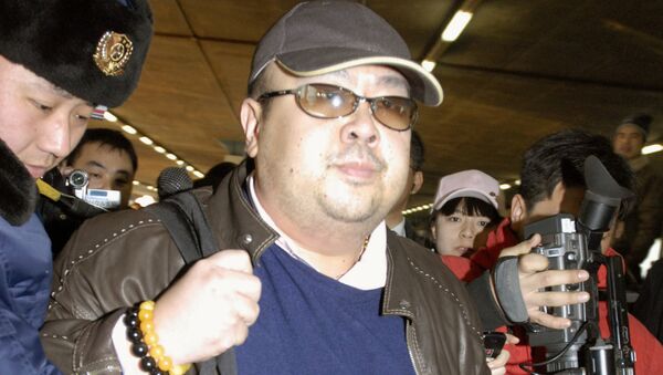 Kim Jong Nam arrives at Beijing airport in Beijing, China, in this photo taken by Kyodo February 11, 2007. Picture taken February 11, 2007 - Sputnik Việt Nam