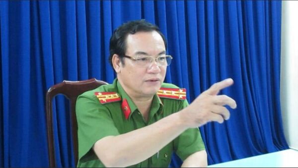 Đại tá Lê Anh Tuấn - Trưởng Công an Q.Thủ Đức trả lời các câu hỏi của P.V xung quanh vụ việc - Sputnik Việt Nam