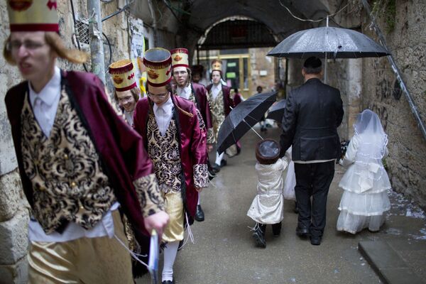 Jerusalem, hình chiếu thẳng trong ngày lễ tôn giáo Purim. - Sputnik Việt Nam