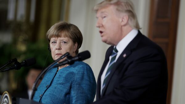 Thủ tướng Đức Angela Merkel, Tổng thống Mỹ Donald Trump - Sputnik Việt Nam