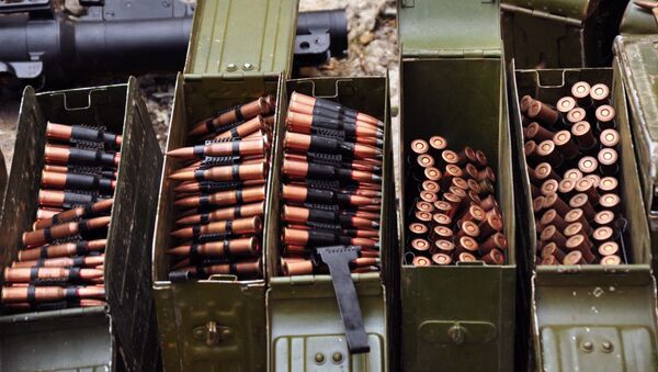 Оружие и боеприпасы, обнаруженные сотрудниками правоохранительных органов самопровозглашенной ЛНР - Sputnik Việt Nam