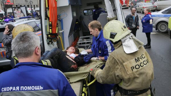 nạn nhân vụ nổ trong tàu điện ngầm Saint-Peterburg - Sputnik Việt Nam