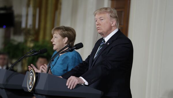 Bà Merkel va ông Trump - Sputnik Việt Nam
