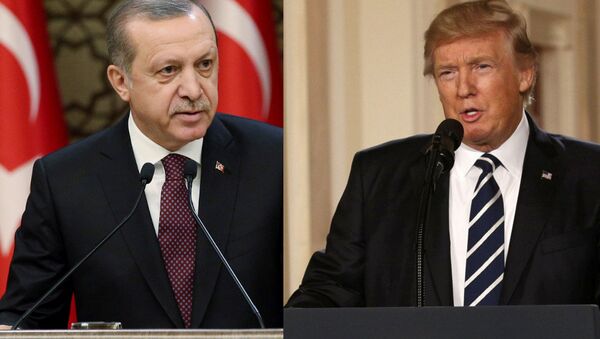 Turkish President Erdogan and US President Trump - Sputnik Việt Nam