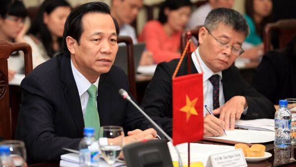 Bộ trưởng Đào Ngọc Dung phát biểu tại buổi làm việc - Sputnik Việt Nam