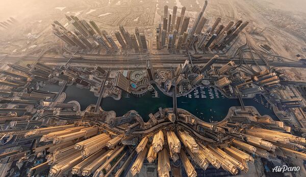 Các tiểu vương quốc Ả Rập thống nhất. Dubai. Ảnh chụp từ trên không. - Sputnik Việt Nam