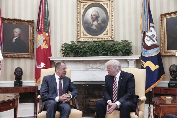 10 tháng Năm. Washington. Cuộc gặp của Bộ trưởng Ngoại giao Nga Sergei Lavrov và Tổng thống Hoa Kỳ Donald Trump. - Sputnik Việt Nam